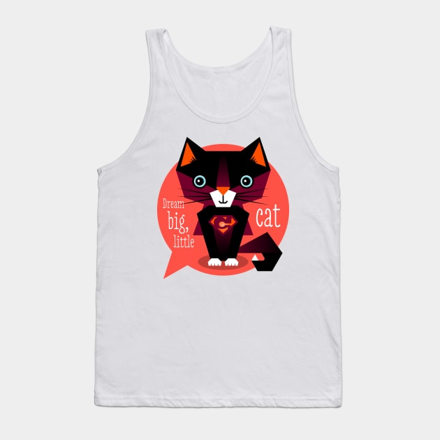 Illustration nursery cat - dream big, little cat Tank Top by Piakolle